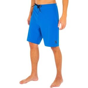 Hurley Men's One and Only Phantom Solid 20" Board Shorts – Signal Blue – Size 33